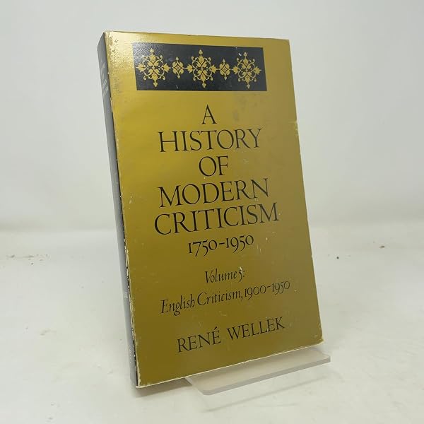 Amazon.com: A History of Modern Criticism 1750-1950: Volume 1, The